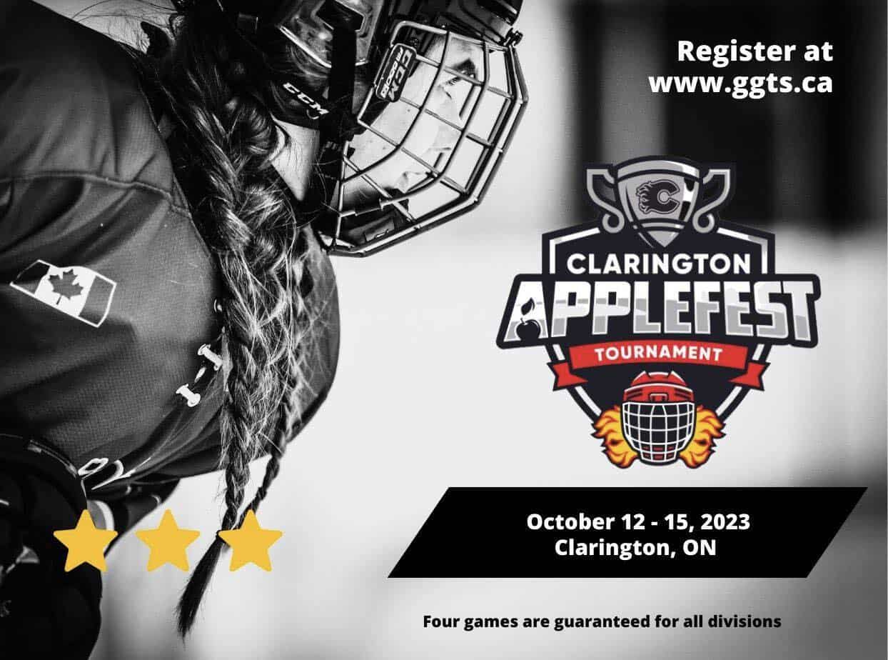 Clarington Flames Girls Hockey Association Applefest Tournament Orono BIA